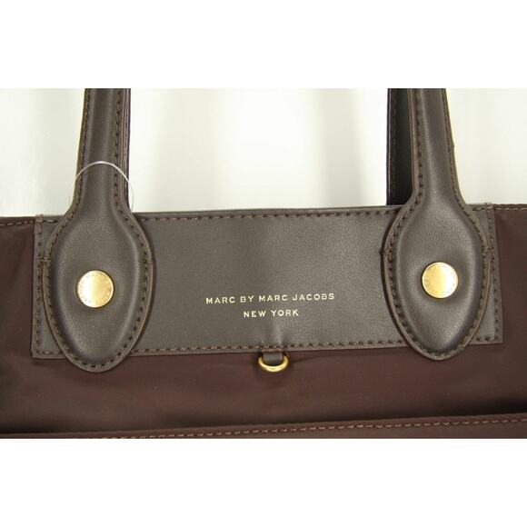 Marc Jacobs by Brown Preppy Nylon Eliz-a-baby Tote bag Shopper Logo - Picture 6 of 10